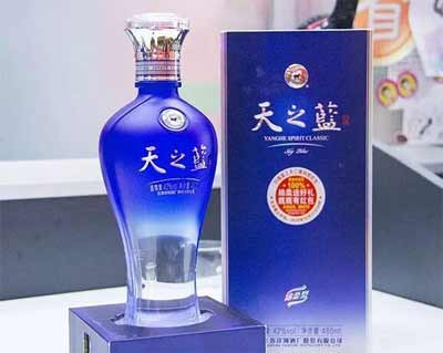 洋河天之蓝酒价格表和图片，外观上档次口感更绵柔的中档浓香酒2.jpg