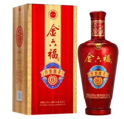 金六福42度浓香型白酒价格表，五粮液酒厂的口粮美酒很实惠2.jpg