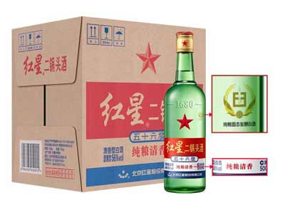 红星二锅头哪款是粮食酒，高低价位全是纯粮食酒还有纯粮认证
