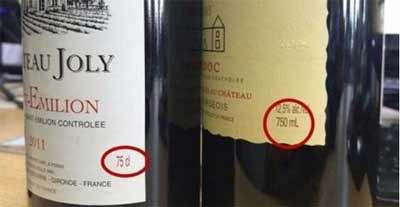 酒瓶cl是什么意思，代表厘升是ml毫升的10倍多见于旧世界葡萄酒