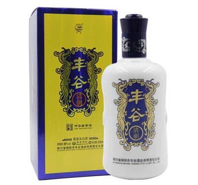丰谷清朝酒价格表52度多少钱，33元的低端固液法白酒口感不错