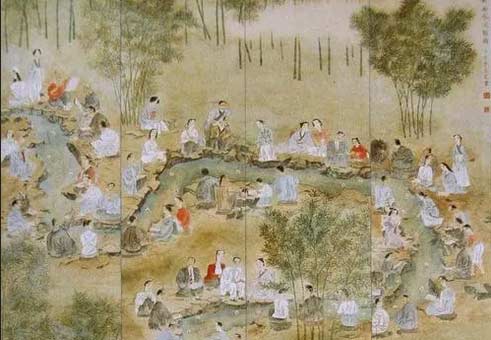 古代喝酒文化——喝酒玩儿【流觞曲水】